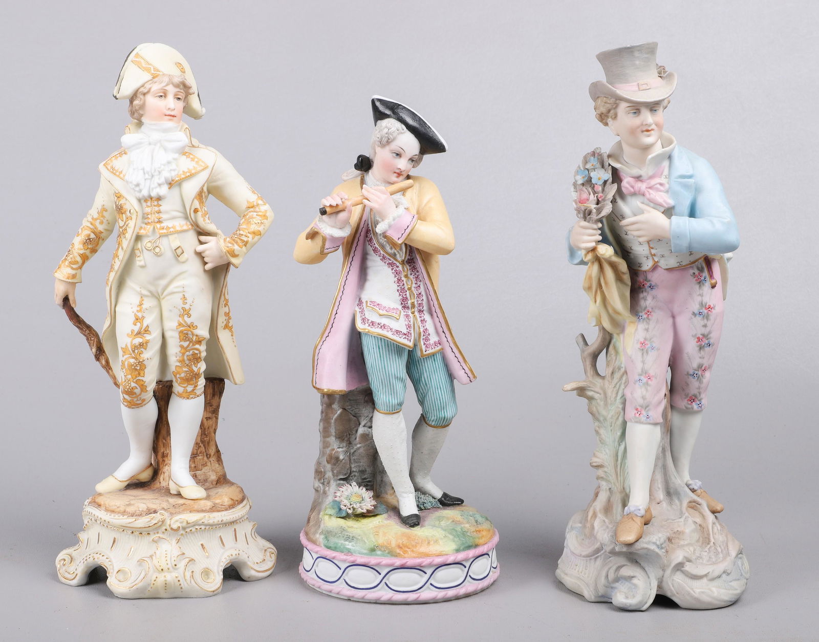(3) German Bisque Figures (1 of 4)
