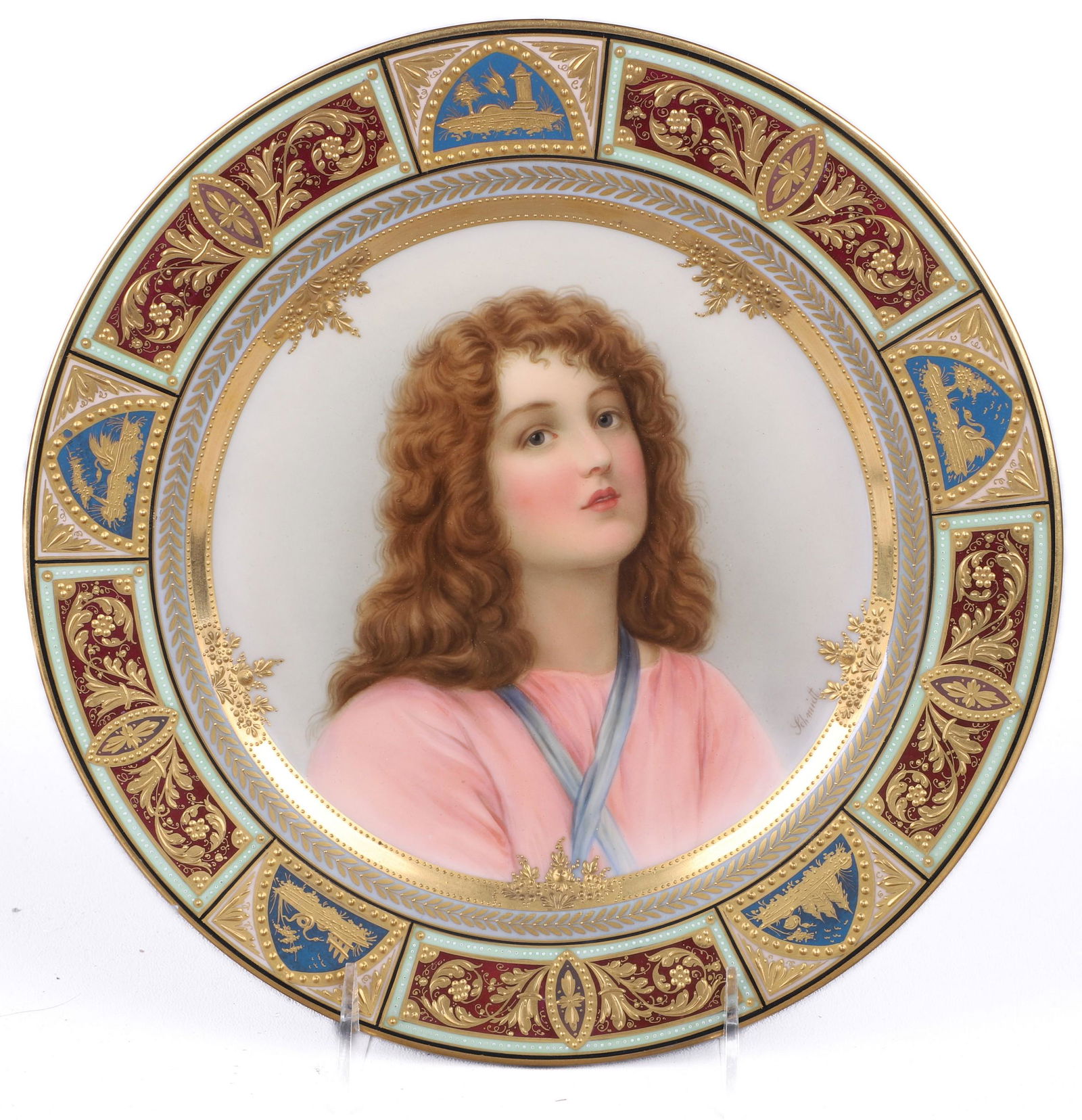 Royal Vienna Porcelain Portrait Plate (1 of 4)