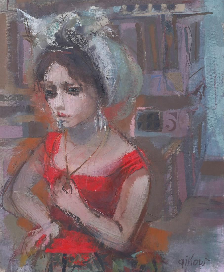 Ruth Gikow Painting "Carmen" (1 of 4)