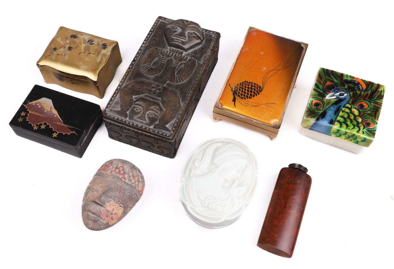 (8) Dresser Boxes and Stoppered Vessel (1 of 2)