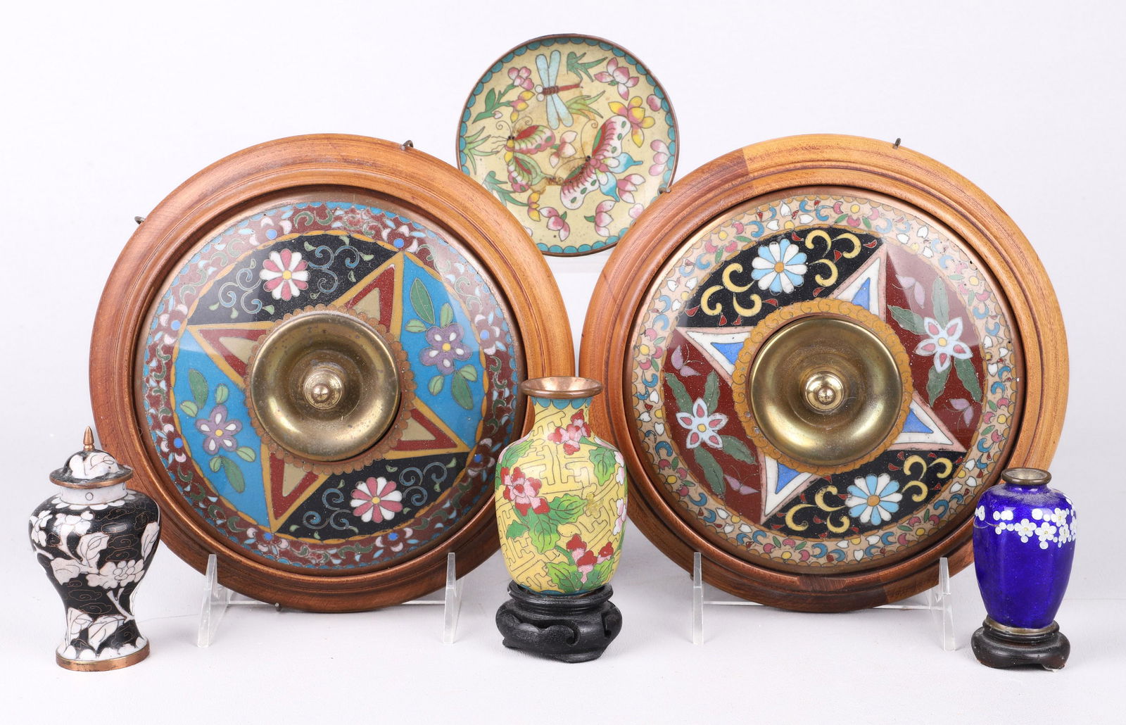 (6) Pcs Asian Cloisonne (1 of 5)