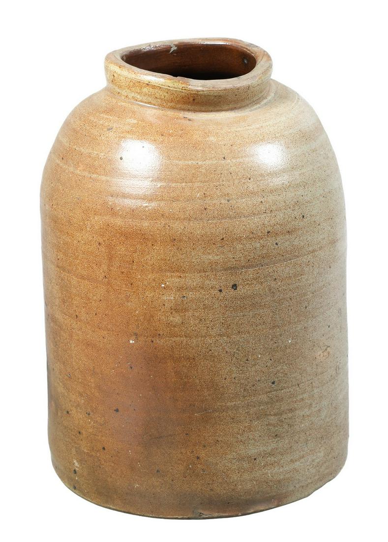 19th C Large Stoneware Jar (1 of 3)
