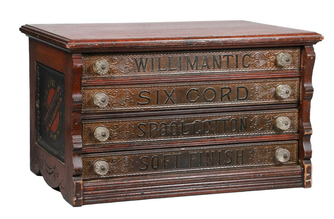 Willimantic General Store Spool Cabinet (1 of 9)