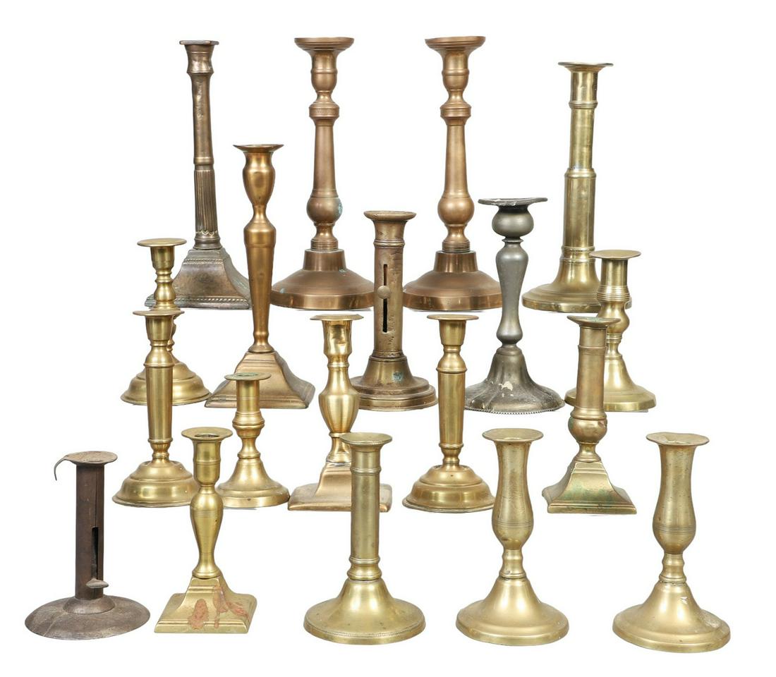(19) 19th C Candlesticks (1 of 1)