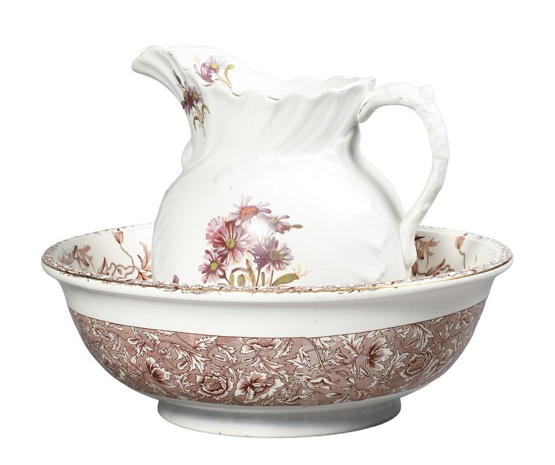Transferware Pitcher and Basin (1 of 4)