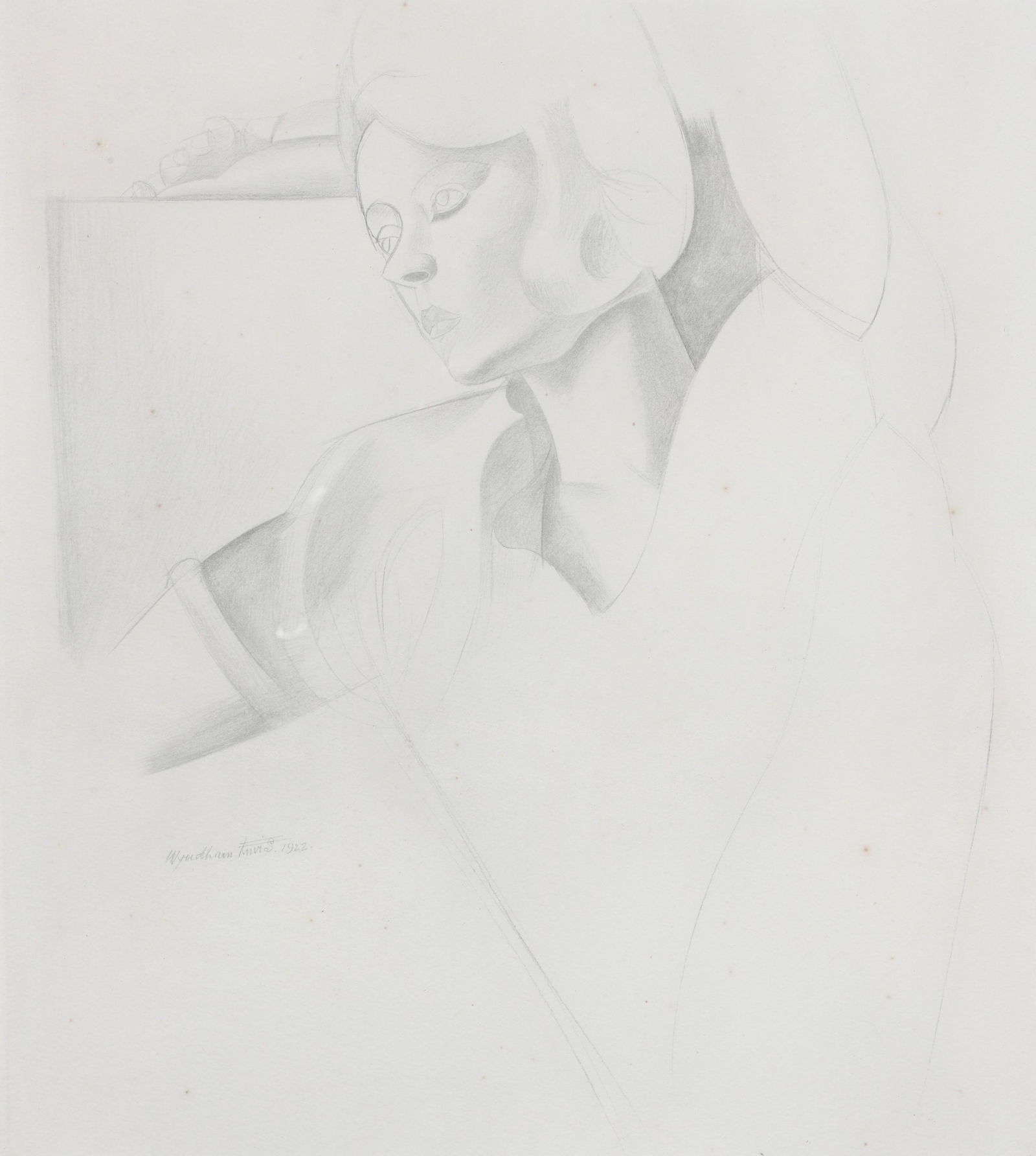 After Wyndham Lewis "Gladys Hoskyns" (1 of 4)