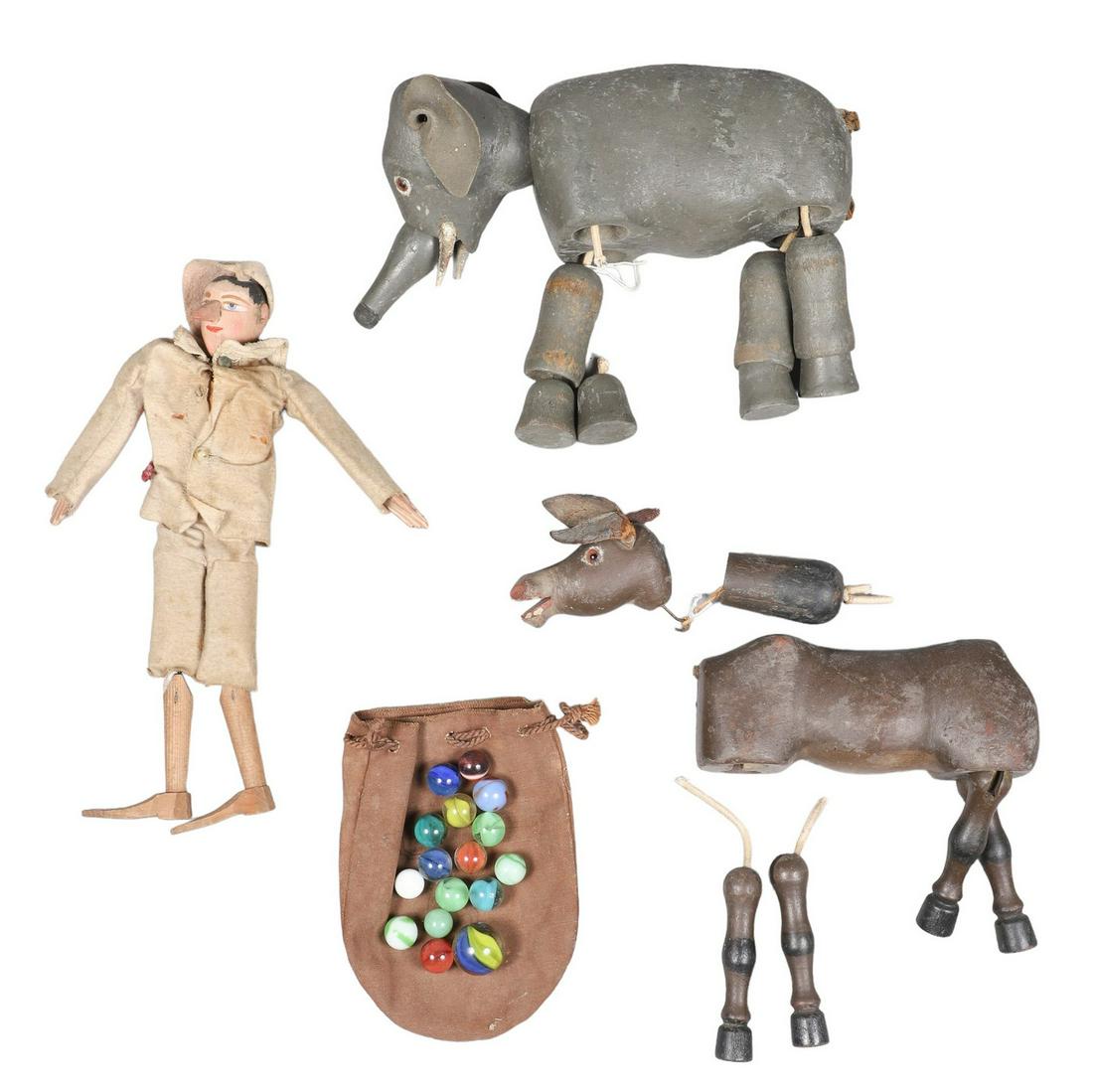 Schoenhut Wood Puppets, Marbles, Pinocchio (1 of 5)