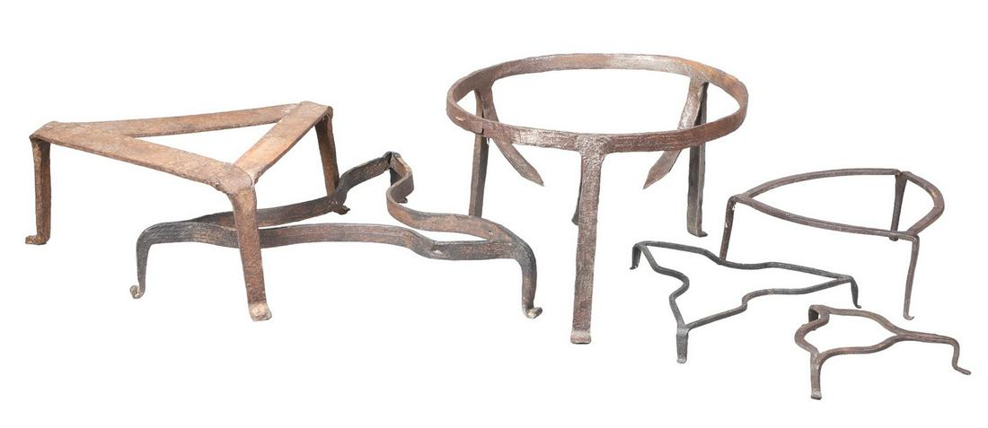 (6) Wrought Iron Fireplace Trivets (1 of 5)