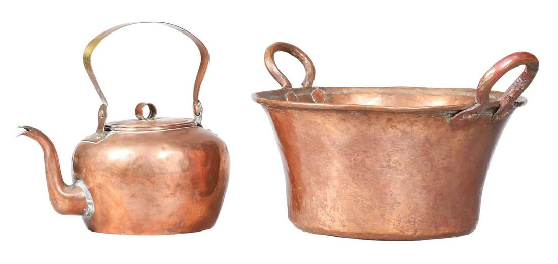 Copper Pot & Tea Kettle (1 of 3)