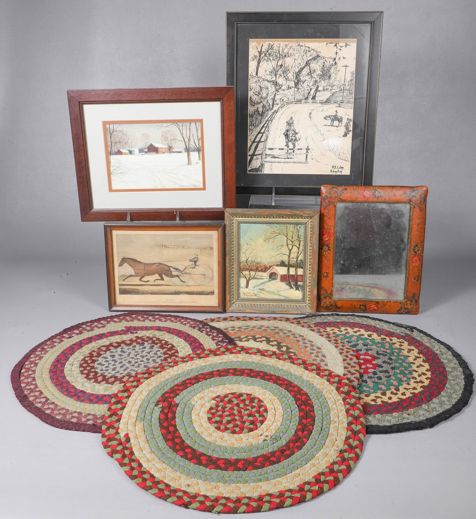 Framed Art and Rag Rugs (1 of 4)
