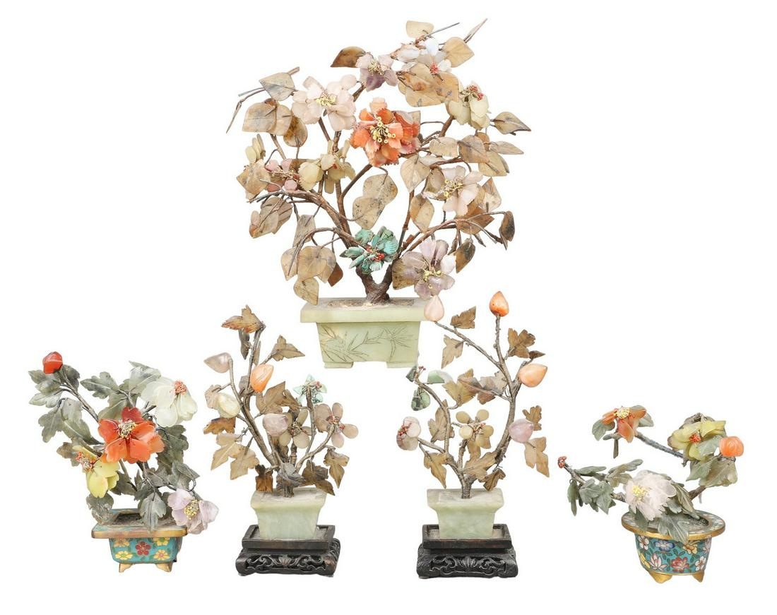 (5) Chinese Hard Stone Trees (1 of 4)