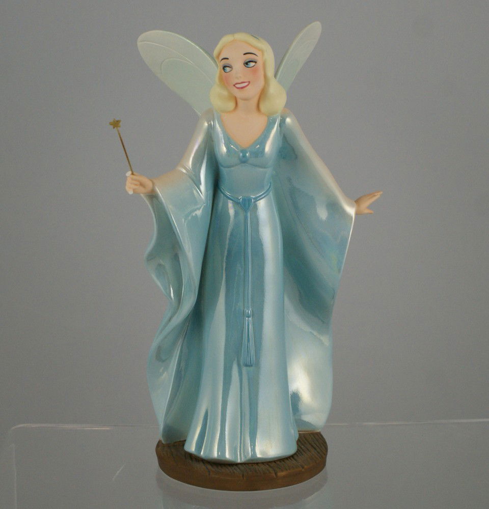 Pinocchio, The Blue Fairy Making Dreams Come True: Pinocchio, The Blue Fairy Making Dreams Come True, Walt Disney Collectors Society, 1997 Event Sculpture, 9 ½" tall
