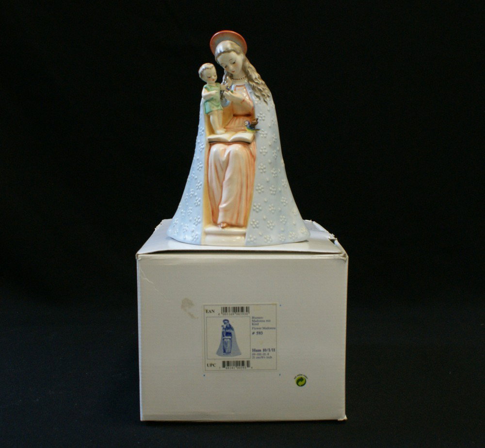 Hummel Flower Madonna Hum 10/I/11 #592, with orig: Hummel Flower Madonna Hum 10/I/11 #592, with original box