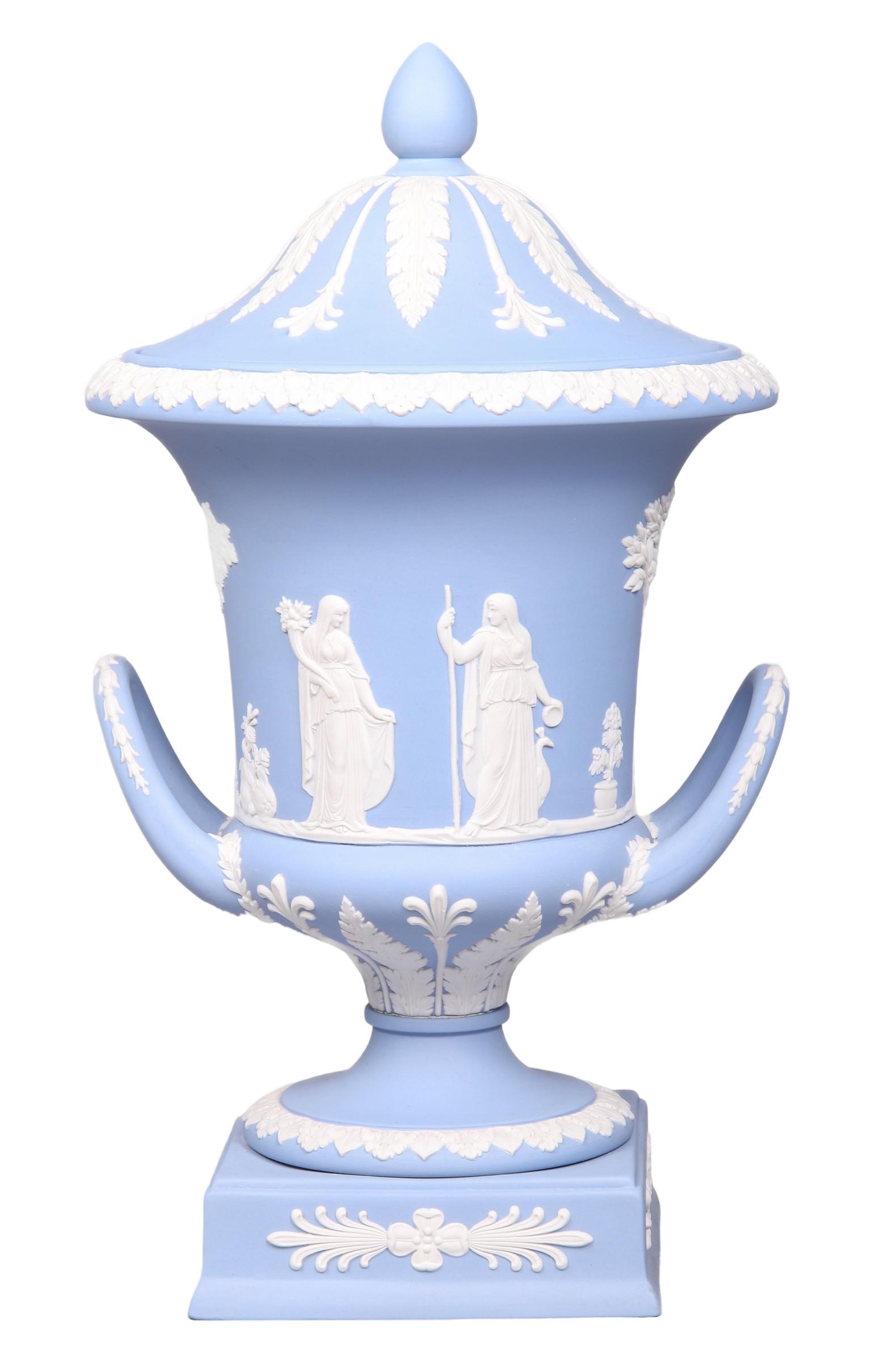 Wedgwood Jasperware Two Handled Urn (1 of 4)