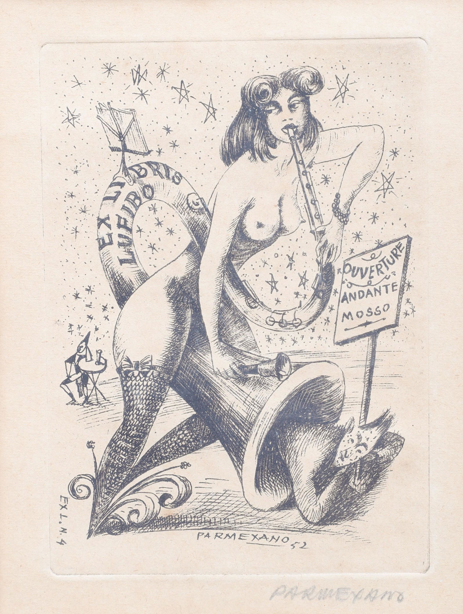 Sandro Parmeggiani Etching "Ouverture" (1 of 3)