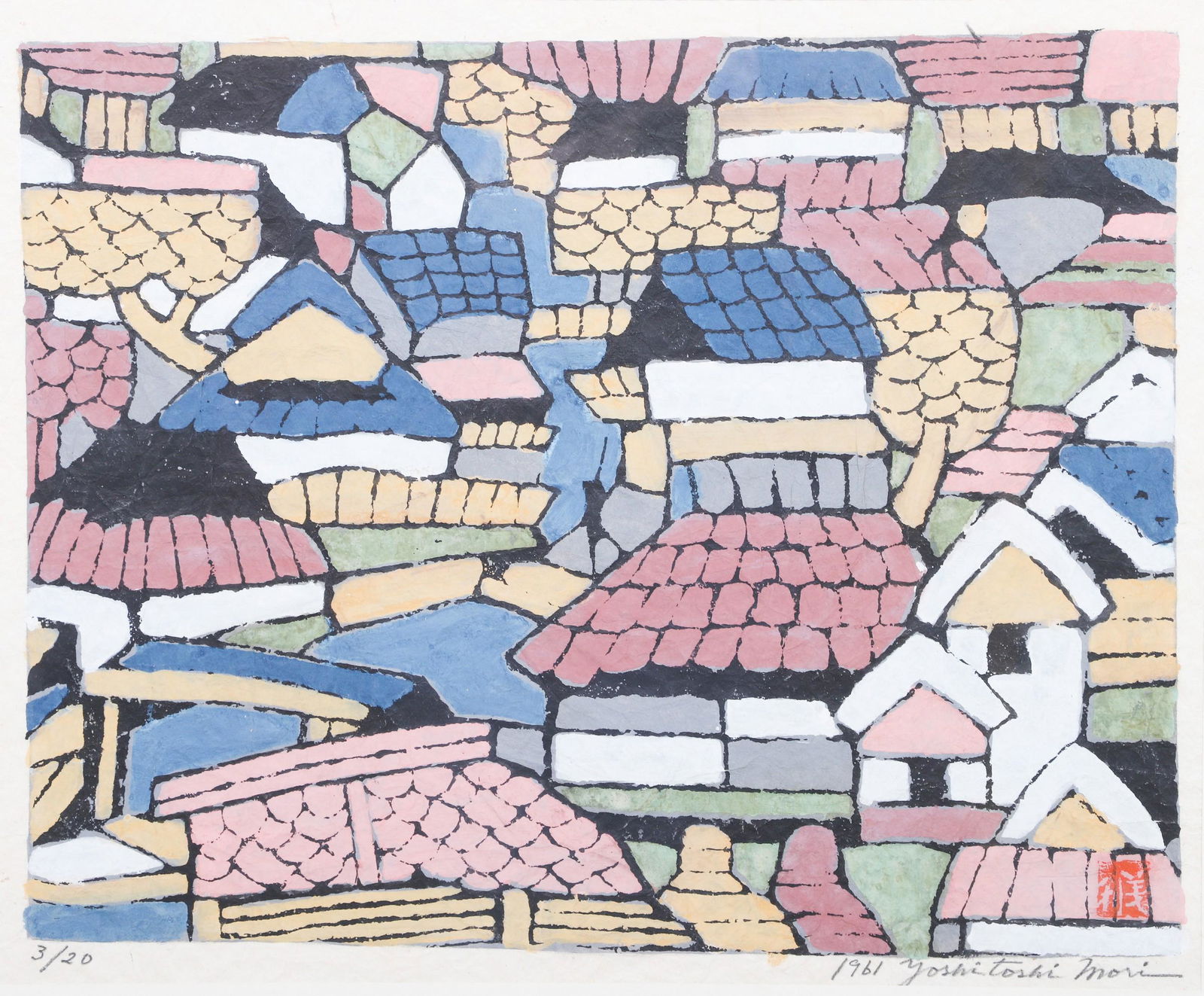 Yoshitoshi Mori Woodblock Print "Osaka" (1 of 3)