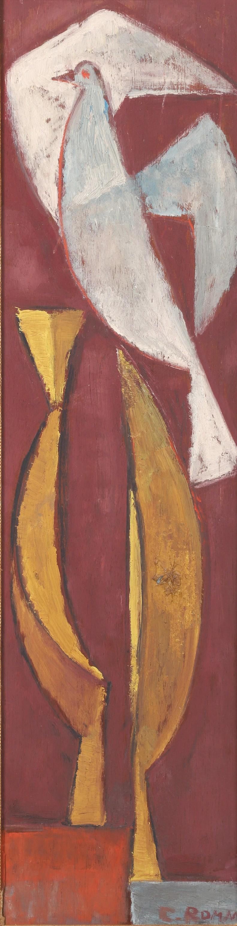 Modern Painting with Dove (1 of 3)