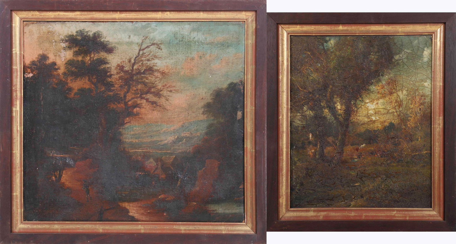 (2) 19th  C Continental Landscape Paintings (1 of 8)