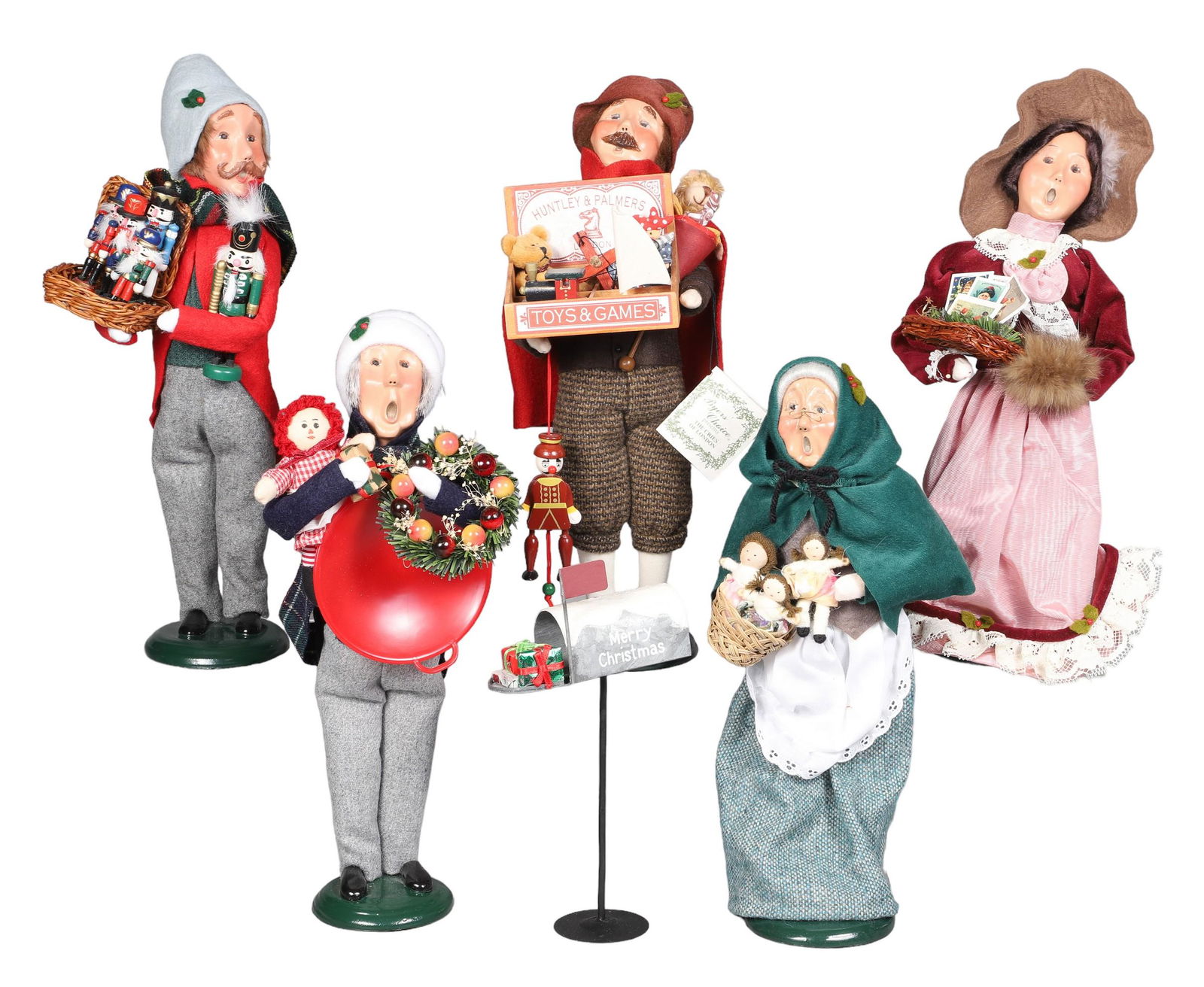 (5) Byers Choice Carolers Figurines & Mailbox (1 of 3)
