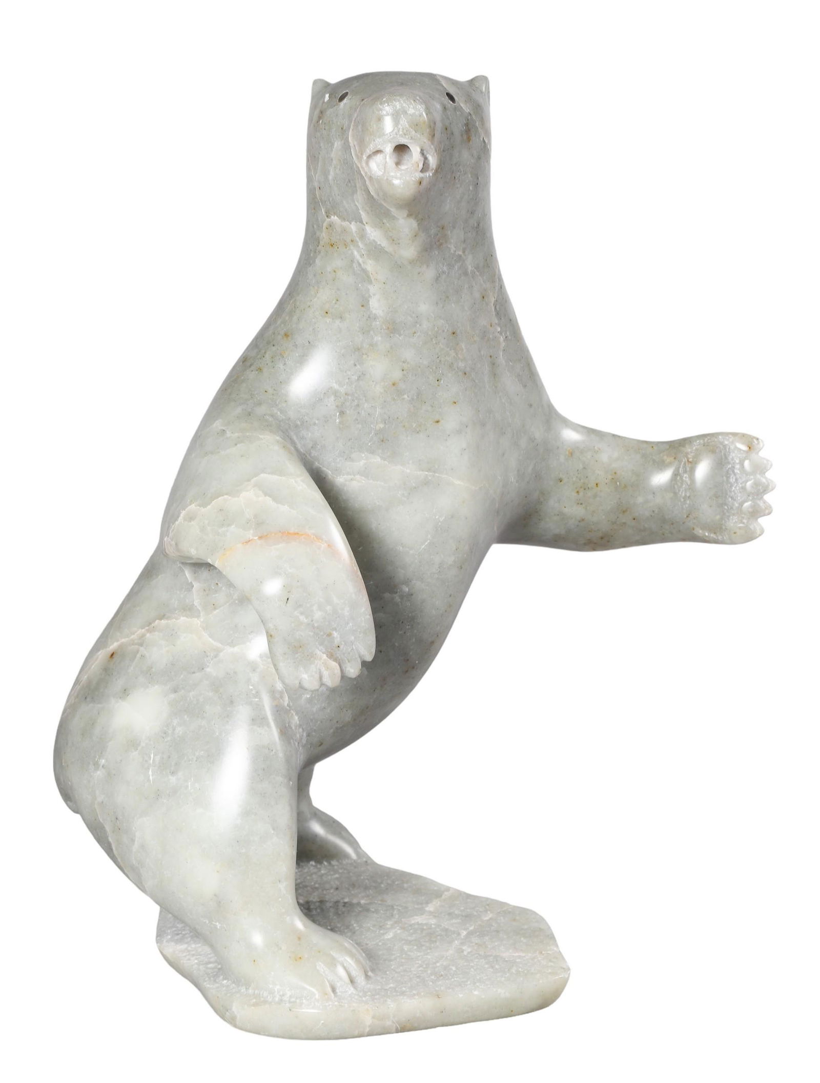 George Okheena Carved Soapstone Bear (1 of 8)