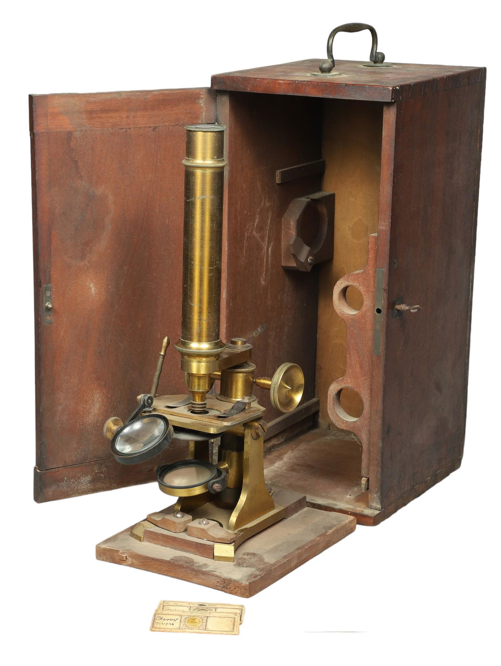 A 19th century microscope in original case (1 of 6)