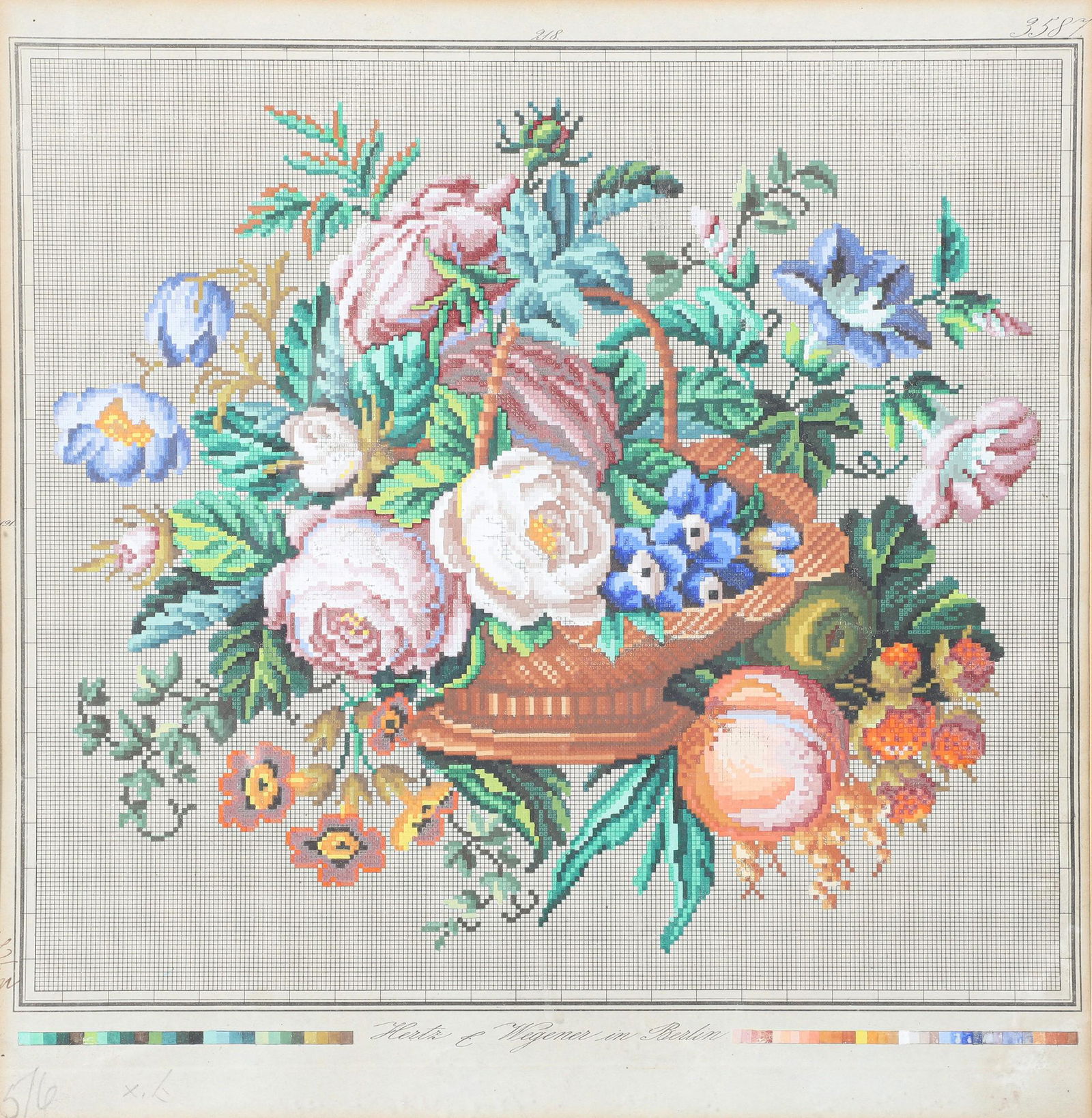 Berlin Work Needlepoint Pattern Painting (1 of 4)