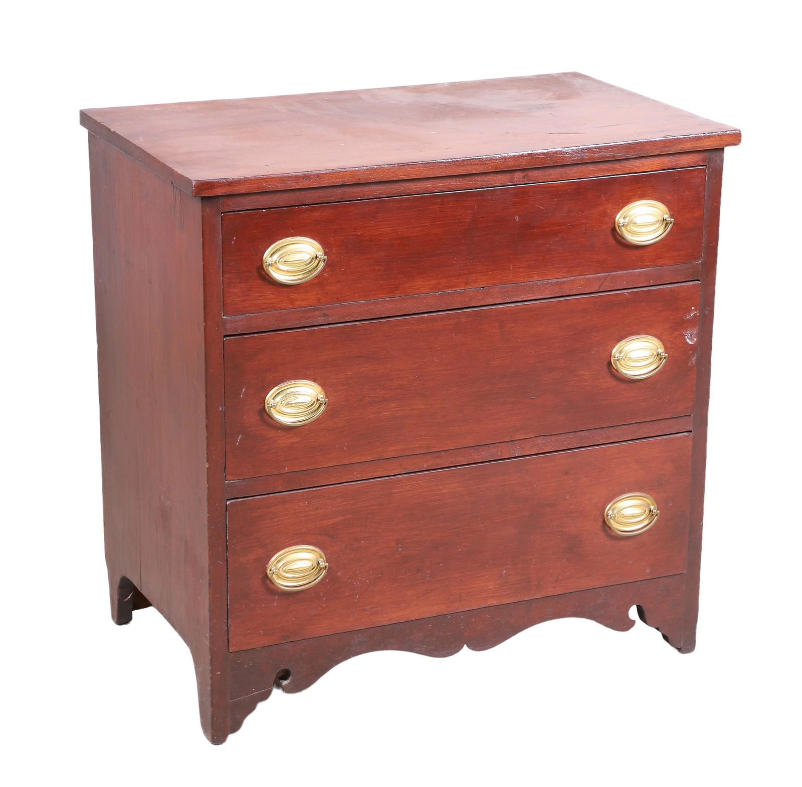 Cherry 3-drawer bachelors chest (1 of 3)