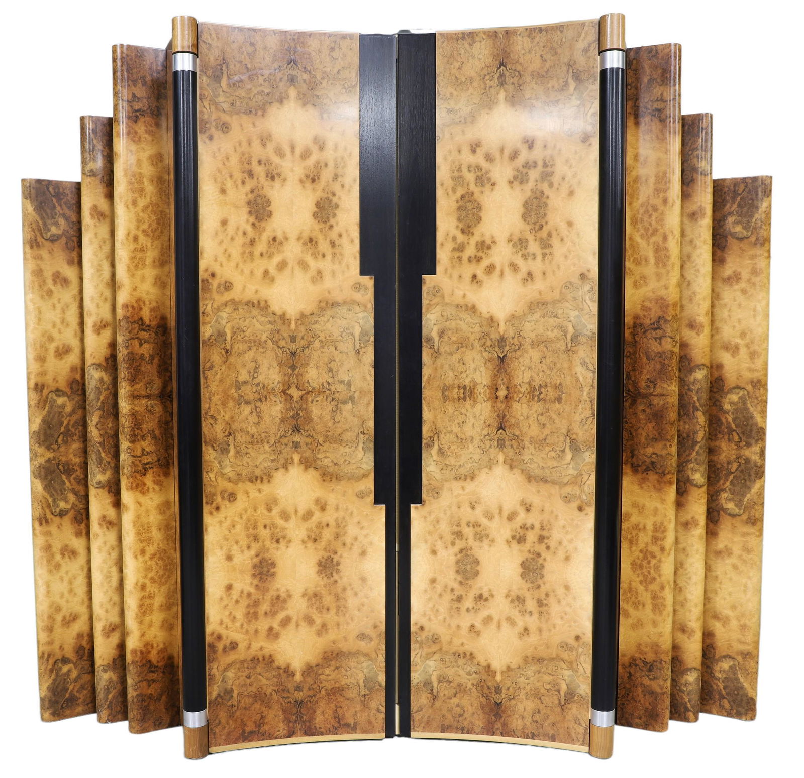 Vladimir Kagan Deco burl walnut bar cabinet (1 of 7)