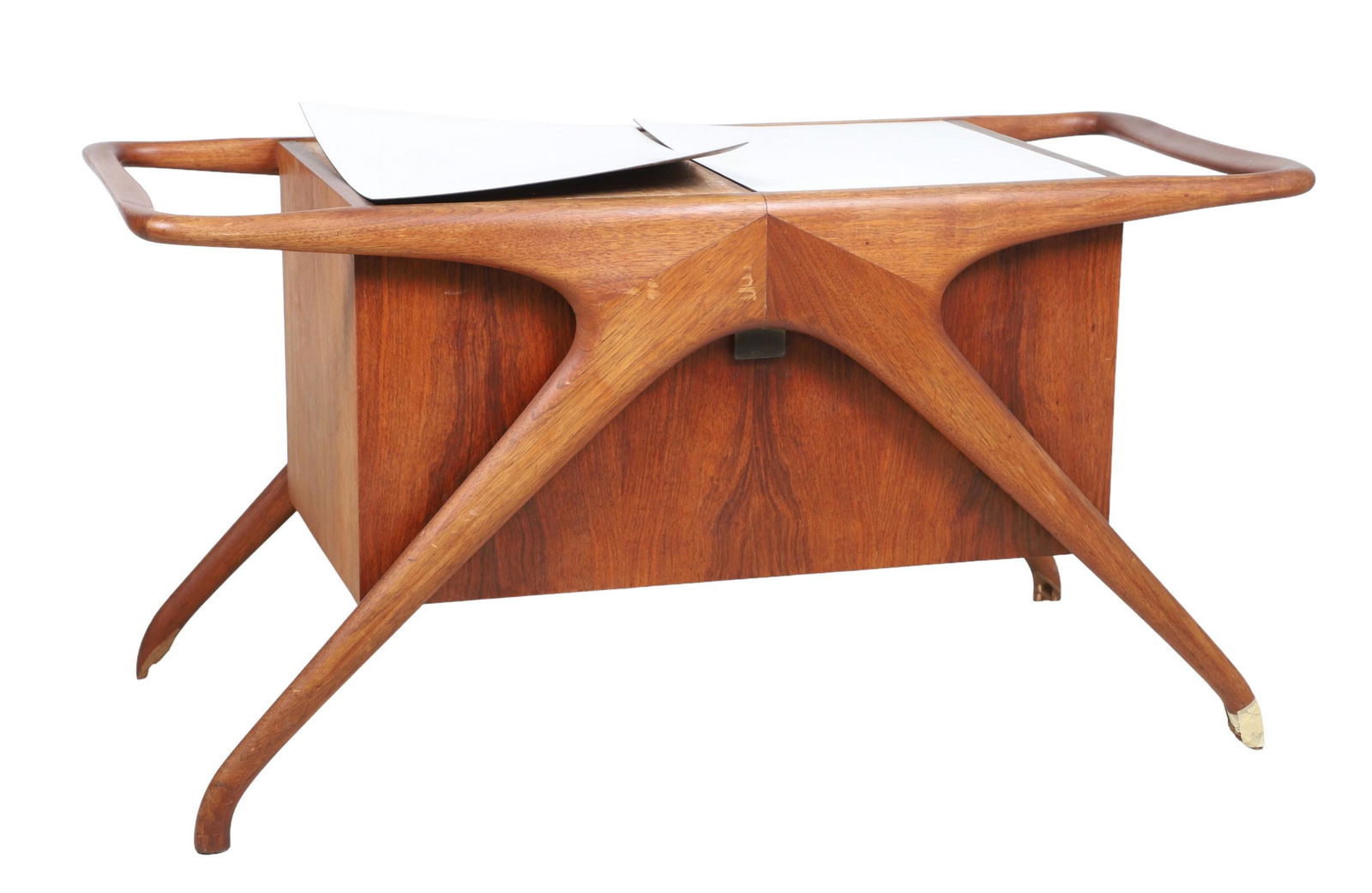 Vladimir Kagan Modern Design walnut bar cart (1 of 10)