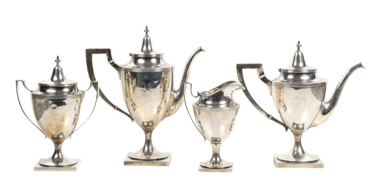4-Pc International Sterling Tea Set, C1583, 48 TO (1 of 8)