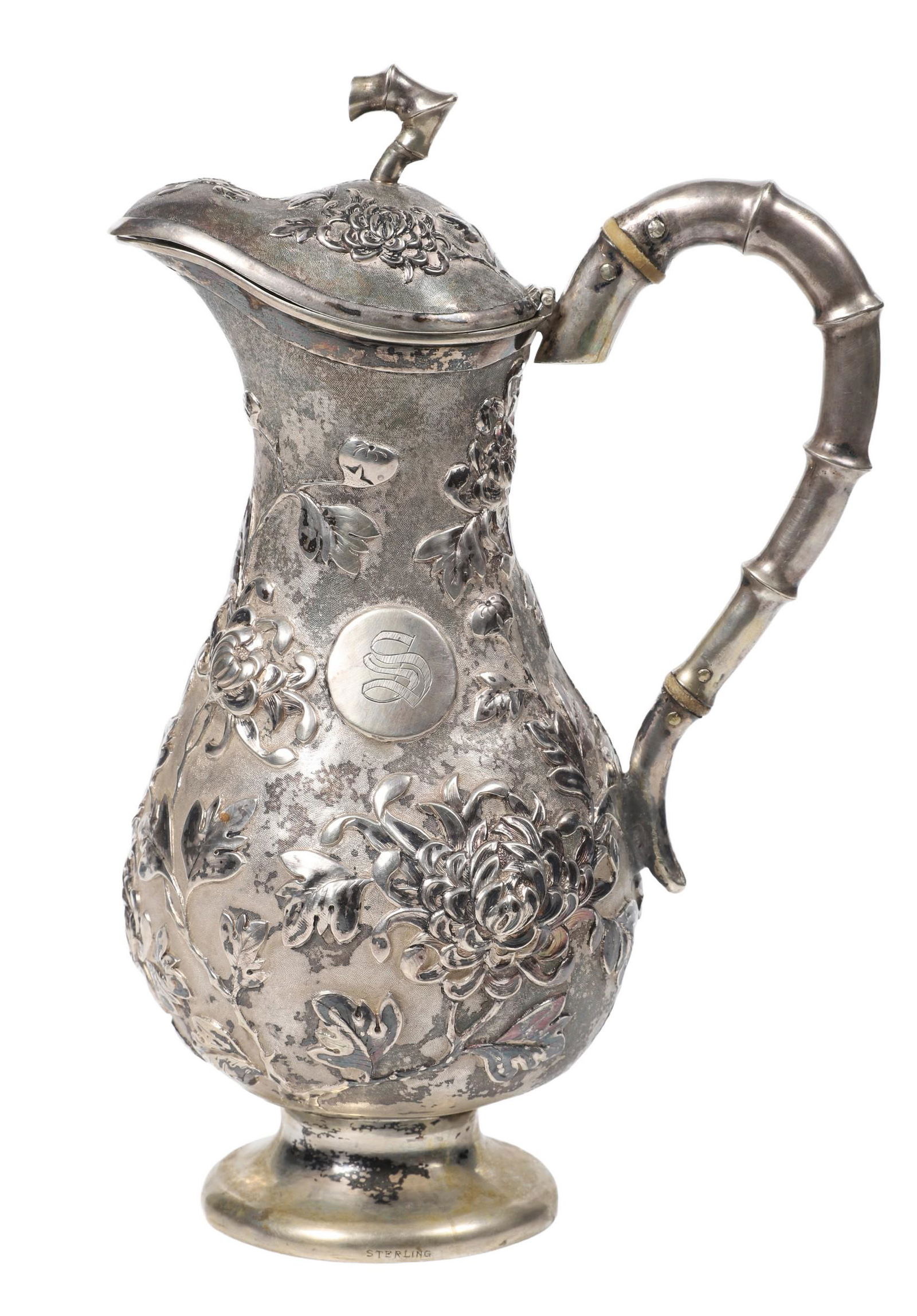Sterling Silver Repousse Pitcher, 19.58 TO (1 of 10)