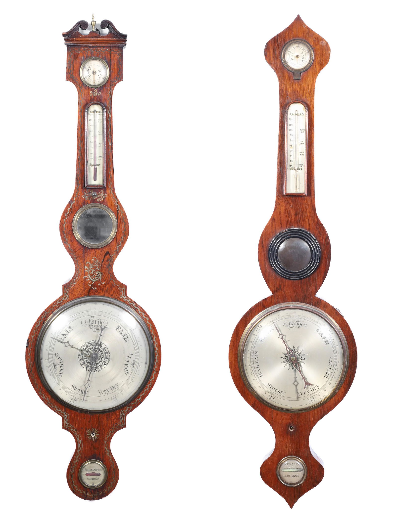 (2) 19th c Banjo Barometers (1 of 15)