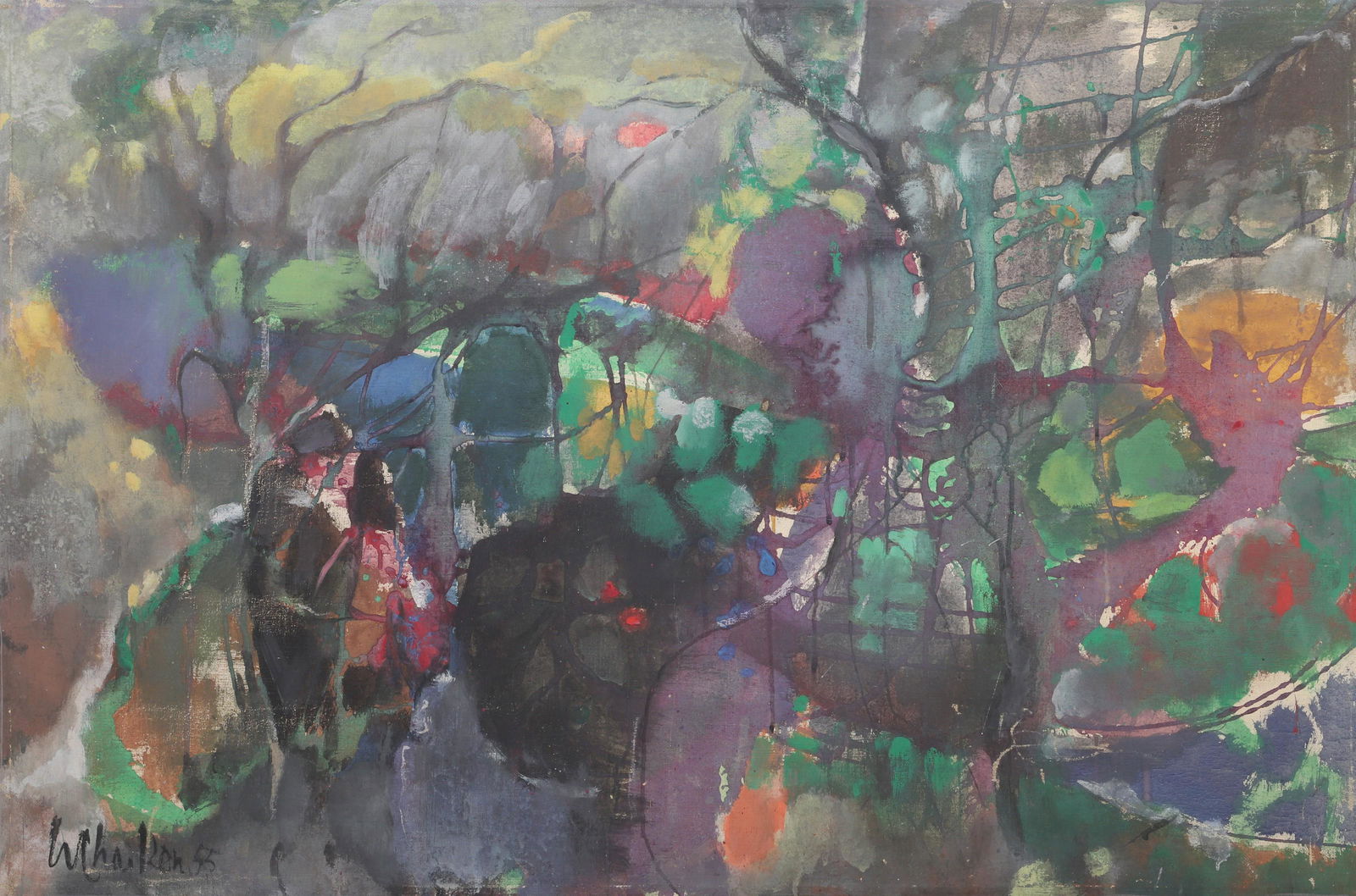 William Chaiken Large Abstract Painting (1 of 4)