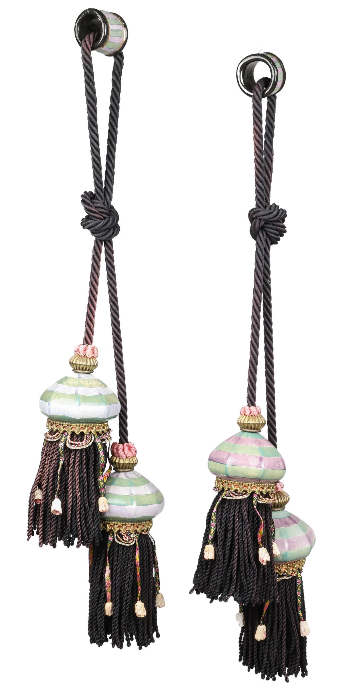 Mackenzie Childs Large Tassel Pair (1 of 3)