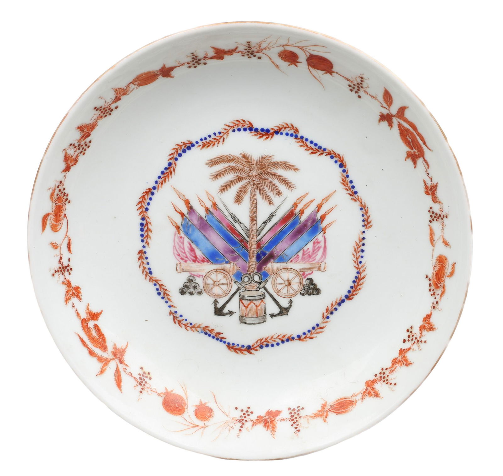 Chinese Export Porcelain Dish, Haitian Seal (1 of 10)