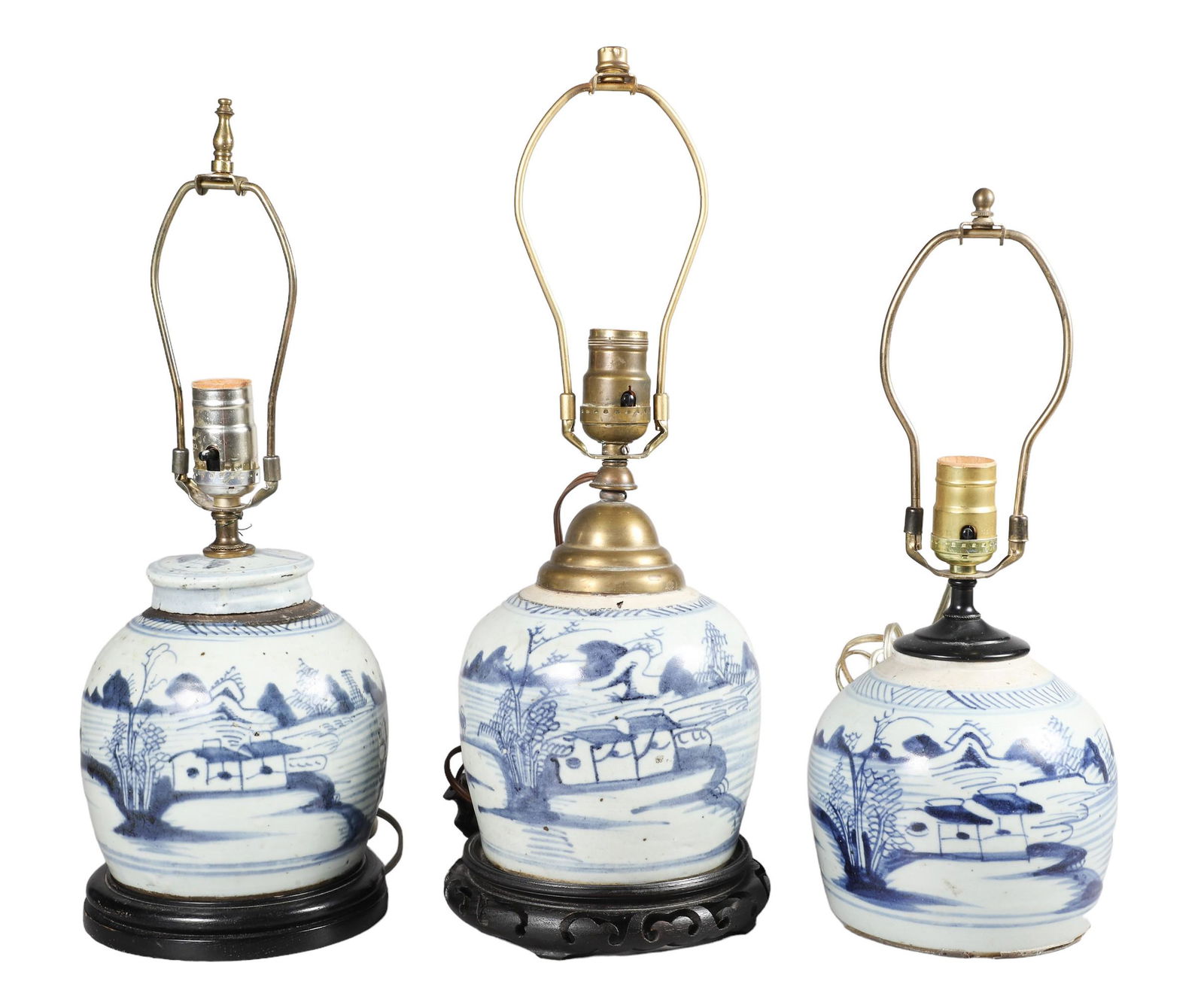 (3) Chinese Ginger Jar Table Lamps Mar 14, 2023 William Bunch Auctions & Appraisals in PA