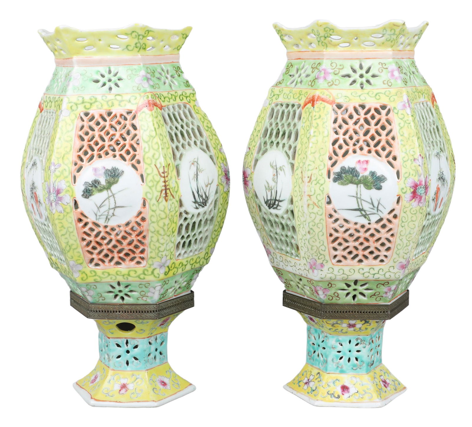 Pair of Chinese Porcelain Wedding Lanterns (1 of 7)