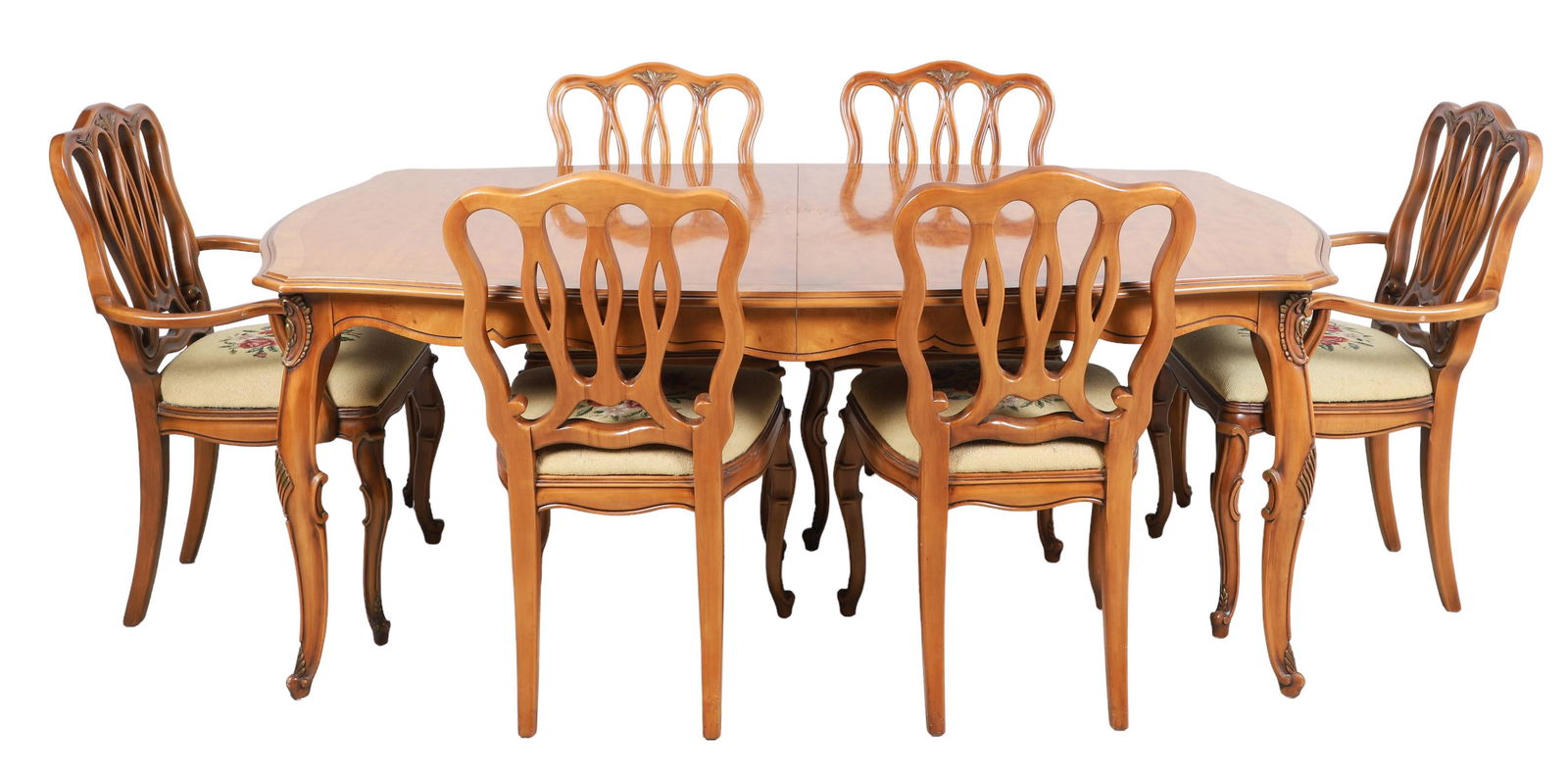 (7) pc JB Van Sciver Louis XV style dining set (1 of 7)