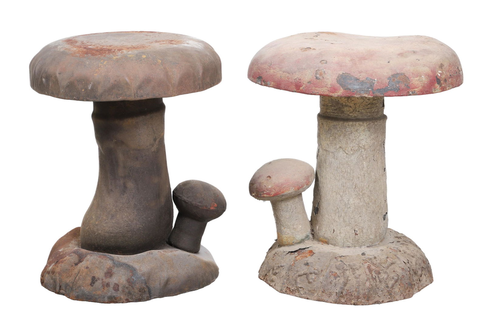 (2) Otto U. Hofmann Mushroom garden stools (1 of 7)