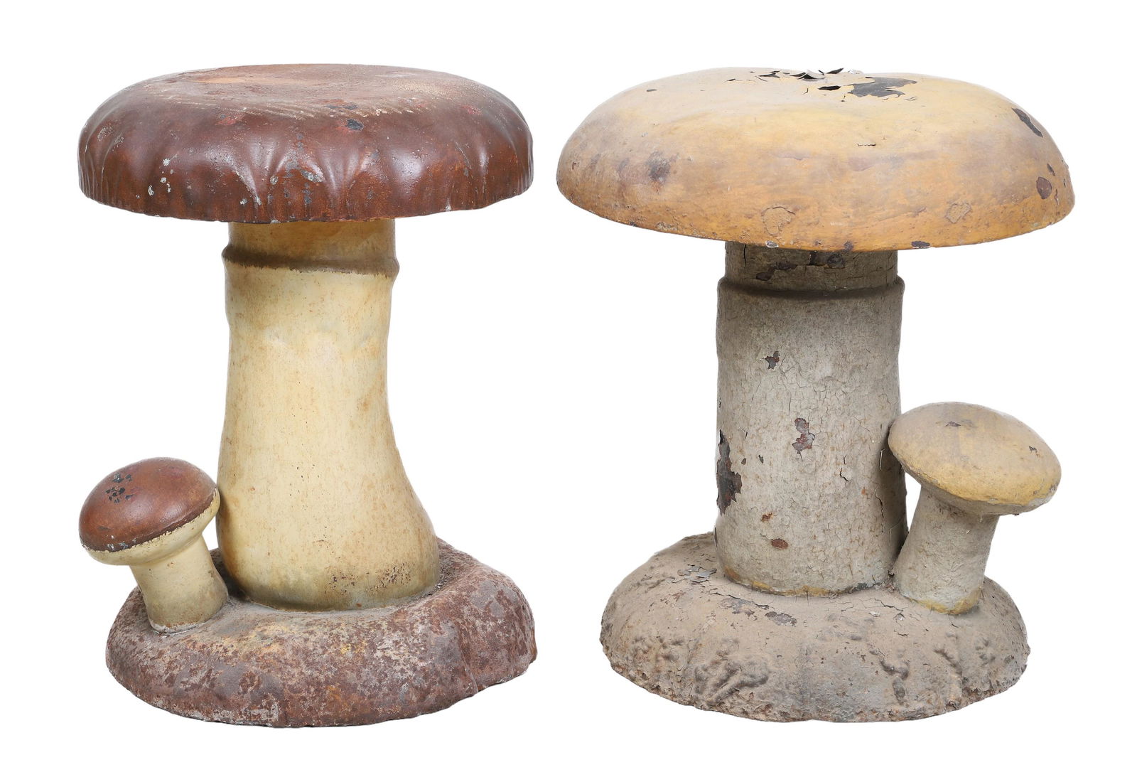 (2) Otto U. Hofmann Mushroom garden stools (1 of 7)