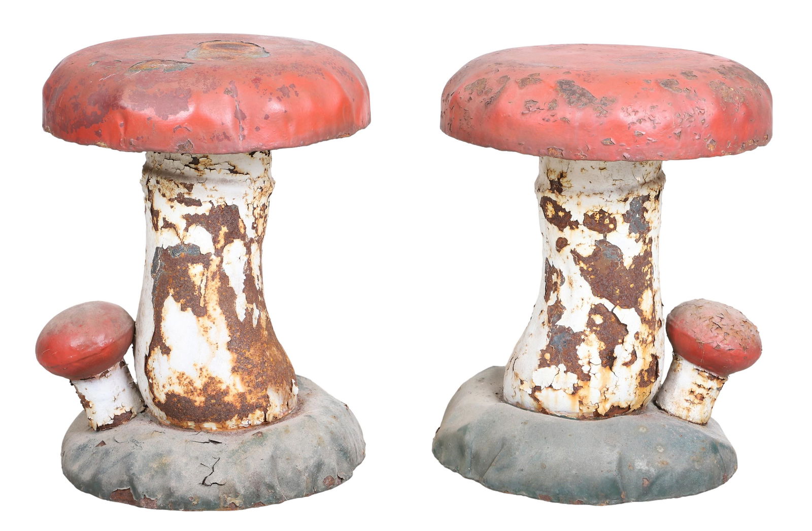(2) Otto U. Hofmann Mushroom garden stools (1 of 9)
