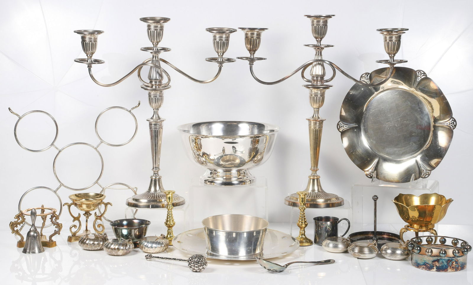 Lot of Silver Plate & Brass Mar 28, 2023 William Bunch Auctions