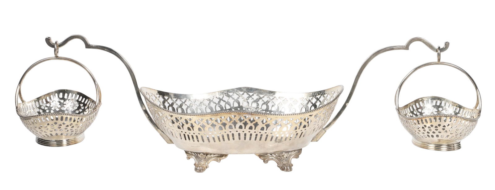 International Silver Co Triple Basket (1 of 7)