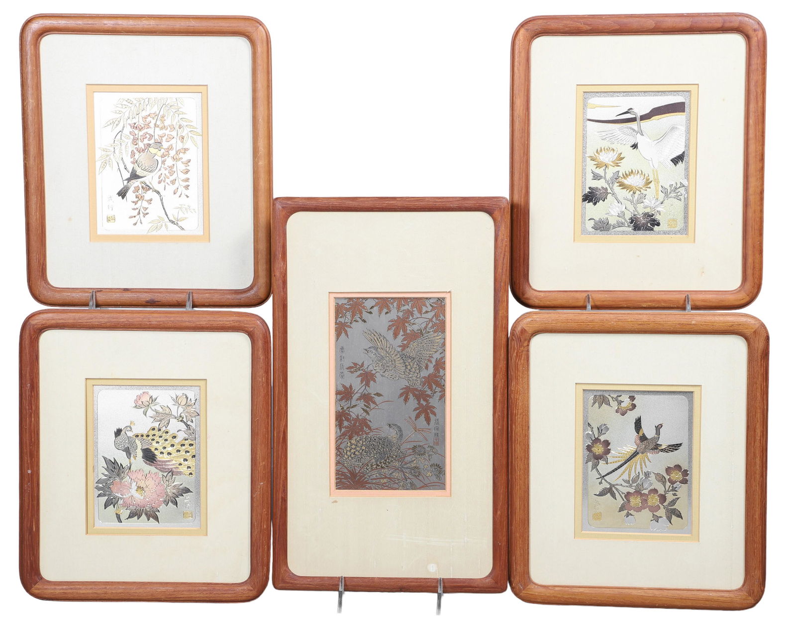 (5) Pcs Franklin Mint Silver & Gold Asian Art (1 of 11)