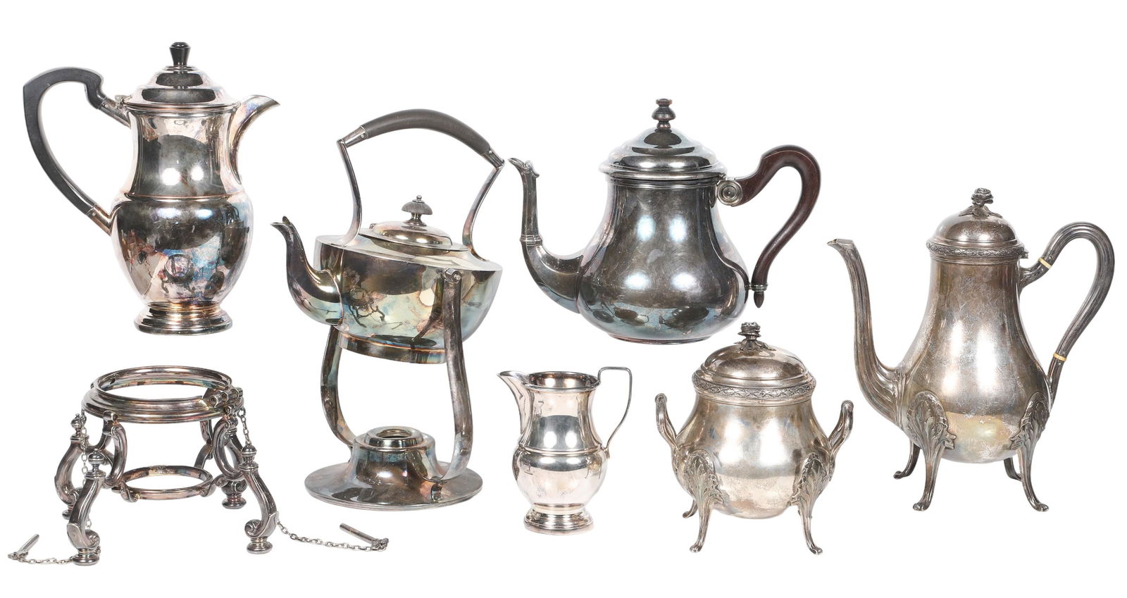 English and French silver plate Tea Items (1 of 6)