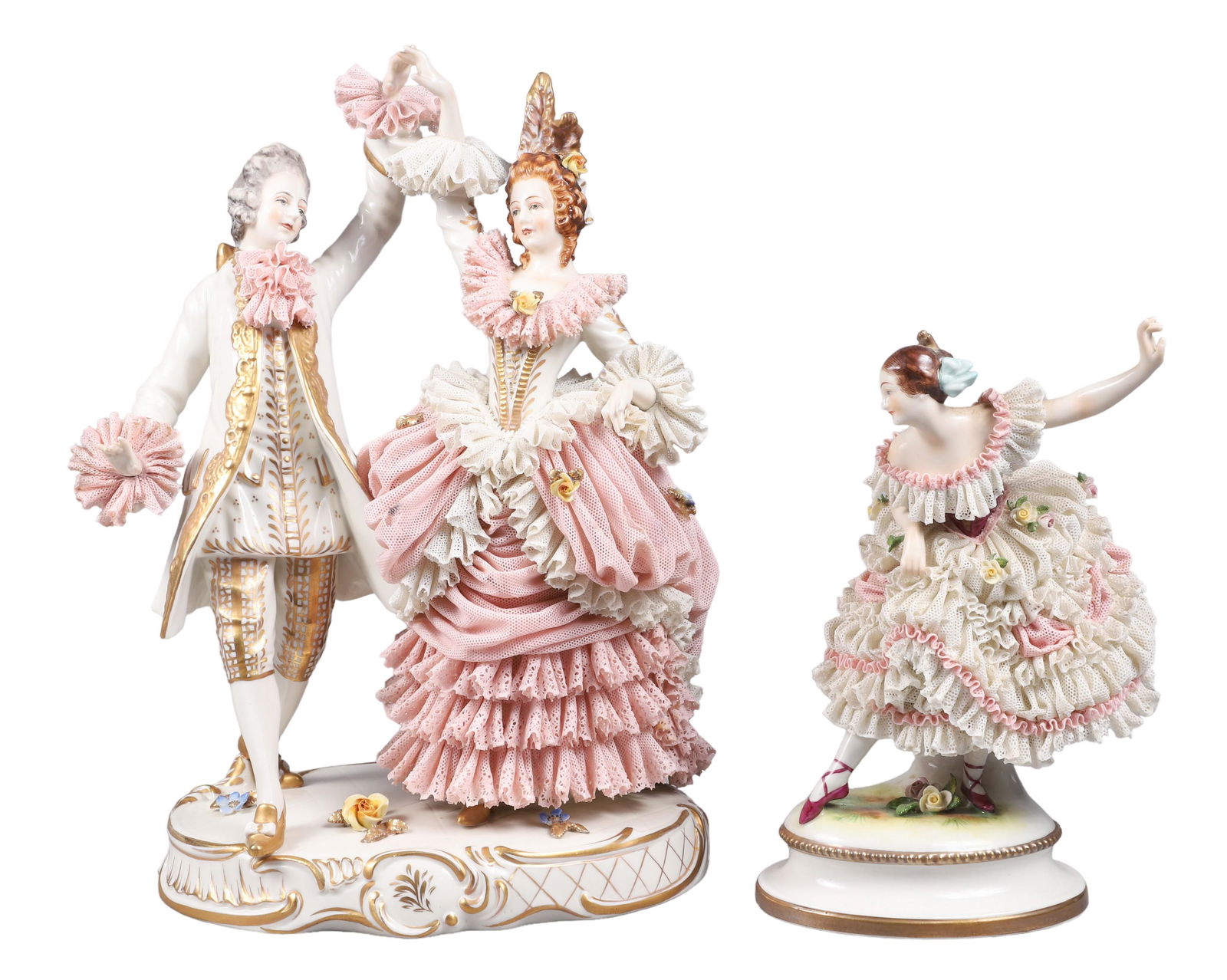 (2) Dresden Lace Figures (1 of 8)
