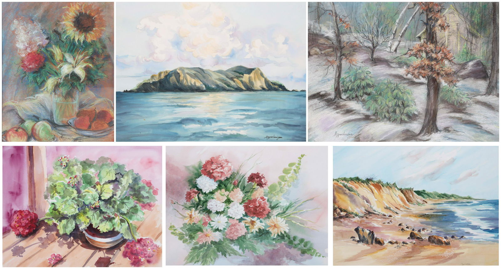 (6) Alice Aznavourian Watercolors & Pastels (1 of 18)