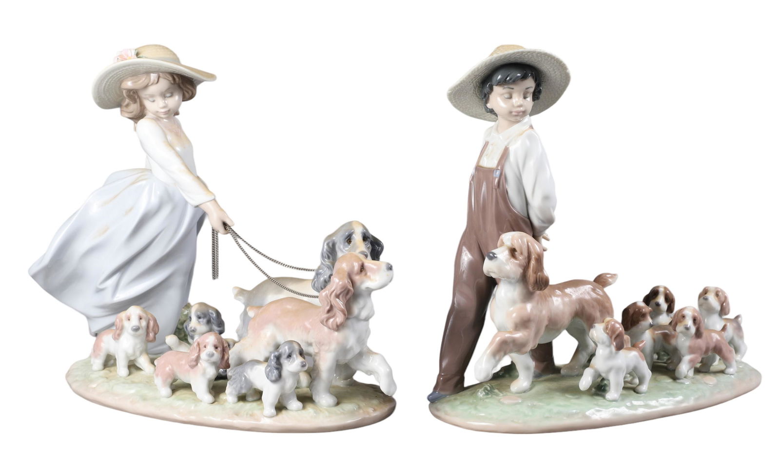 (2) Lladro Porcelain Privilege Series Dog Figures (1 of 14)