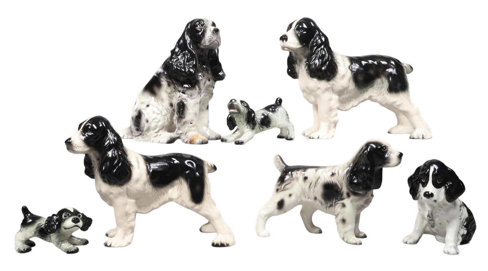 (7) Porcelain Dog Figures (1 of 7)