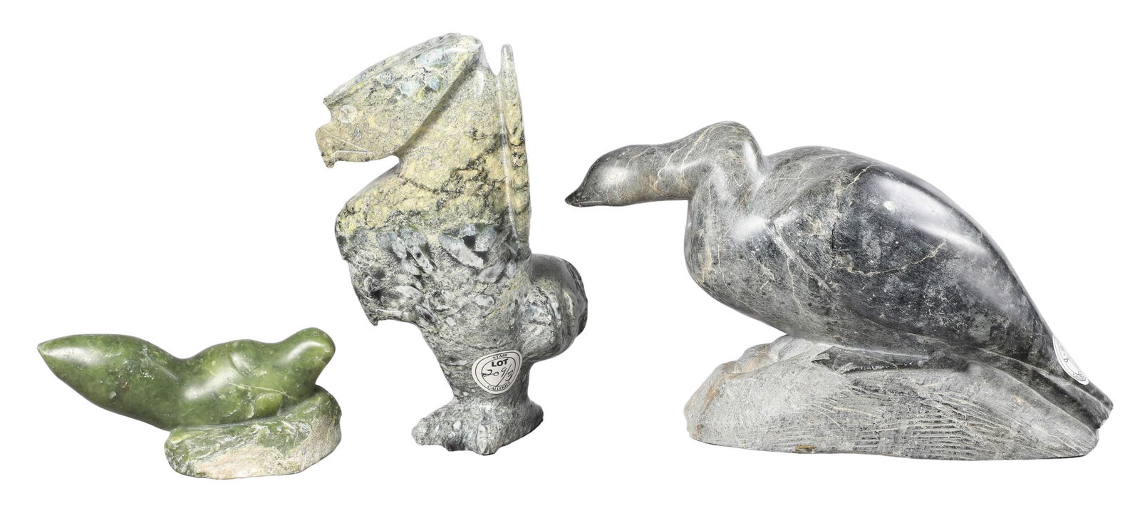 (3) Canadian Soapstone Carvings (1 of 8)